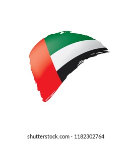 United Arab Emirates flag, vector illustration on a white background.