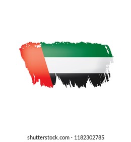 United Arab Emirates flag, vector illustration on a white background.