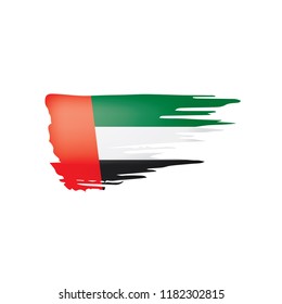 United Arab Emirates flag, vector illustration on a white background.