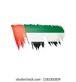 United Arab Emirates flag, vector illustration on a white background.