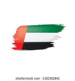 United Arab Emirates flag, vector illustration on a white background.