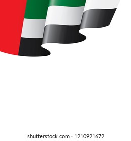 United Arab Emirates flag, vector illustration on a white background