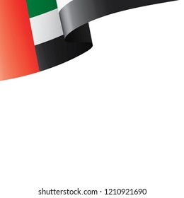 United Arab Emirates flag, vector illustration on a white background