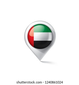 United Arab Emirates flag, vector illustration on a white background