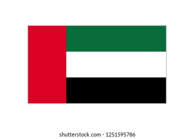 United Arab Emirates Flag vector. UAE flag