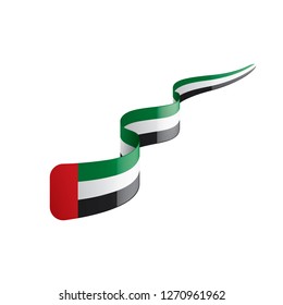 United Arab Emirates flag, vector illustration on a white background