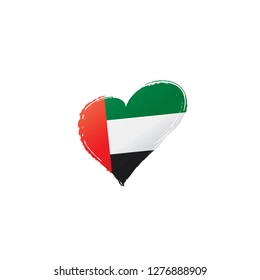 United Arab Emirates flag, vector illustration on a white background