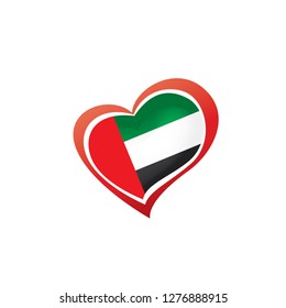 United Arab Emirates flag, vector illustration on a white background