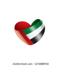 United Arab Emirates flag, vector illustration on a white background