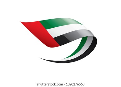 United Arab Emirates flag, vector illustration on a white background