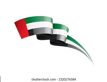 United Arab Emirates flag, vector illustration on a white background
