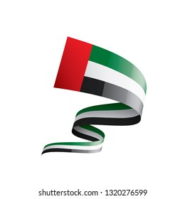 United Arab Emirates flag, vector illustration on a white background