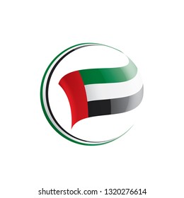 United Arab Emirates flag, vector illustration on a white background