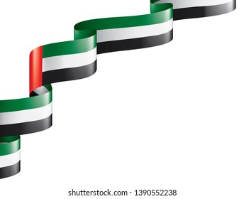 United Arab Emirates flag, vector illustration on a white background