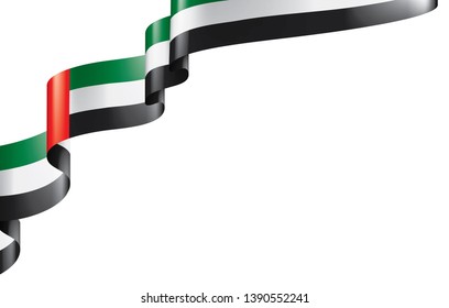United Arab Emirates flag, vector illustration on a white background