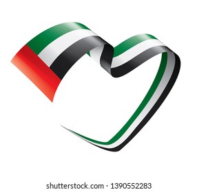 United Arab Emirates flag, vector illustration on a white background
