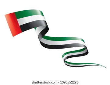 United Arab Emirates flag, vector illustration on a white background