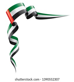 United Arab Emirates flag, vector illustration on a white background