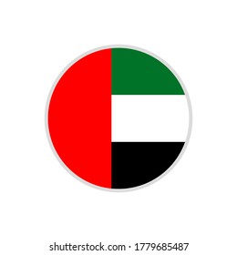 United Arab Emirates Flag Vector. United arab emirates UAE National Flag of country vector