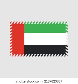 United Arab Emirates Flag Vector. National Flag