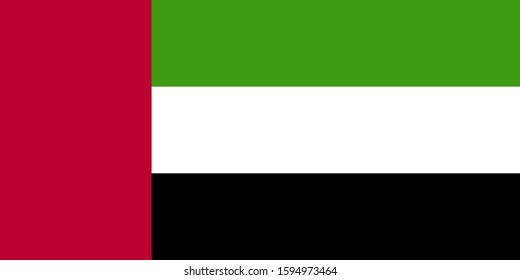 united arab emirates illustration vector. rectangle design. square design.