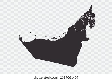 United Arab Emirates Map iron Color on White Background quality files Png