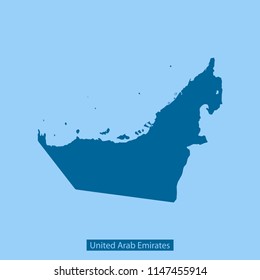 United Arab Emirates map vector