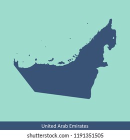 United Arab Emirates map vector