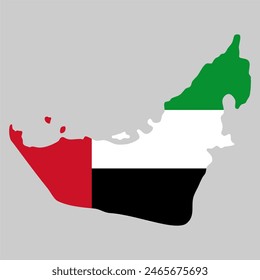 United arab emirates map . Vector Image