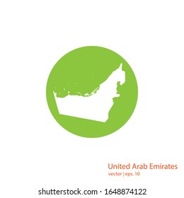 United Arab Emirates Maps Logo Design Vector Template
