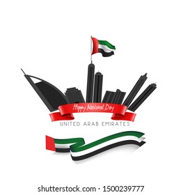 United Arab Emirates National Day, can be used for greting card, poster or banner

