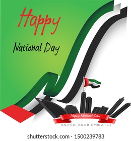 United Arab Emirates National Day, can be used for greting card, poster or banner

