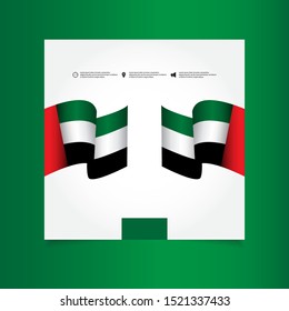 United Arab Emirates National Day Celebration Vector Template Design Illustration