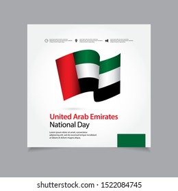 United Arab Emirates National Day Celebration Vector Template Design Illustration