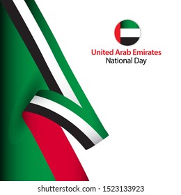 United Arab Emirates National Day Celebration Vector Template Design Illustration
