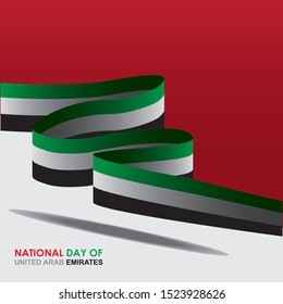 United Arab Emirates National Day vector design template, can be used for greting card, poster or banner