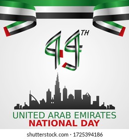 United Arab Emirates National Day. Design Vector Illustration of UAE Independence day
