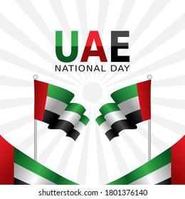 United Arab Emirates national day. Vector Illustration UAE Independence day