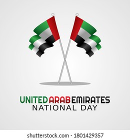 United Arab Emirates national day. Vector Illustration UAE Independence day