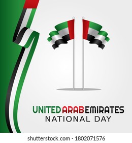 United Arab Emirates national day. Vector Illustration UAE Independence day