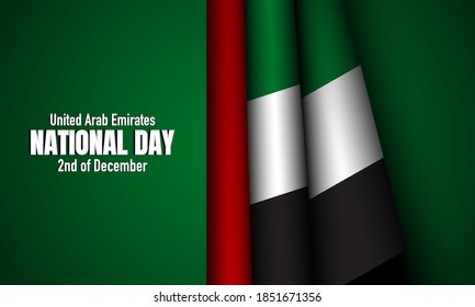 United Arab Emirates National Day Background. Vector Illustration.
