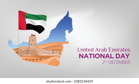 
Nationalfeiertag der Vereinigten Arabischen Emirate Al Fahidi Fort Dubai UAE Historisches Museum Hereditäre und Tradition der arabischen Zivilisation National Flag Tag des Gedenktages Tag der Erinnerung