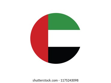United Arab Emirates national flag country emblem