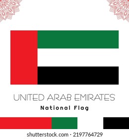 United Arab Emirates National Flag