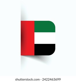 United Arab Emirates national flag, United Arab Emirates National Day, EPS10. United Arab Emirates flag vector icon svg