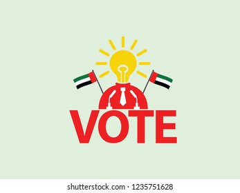 United Arab Emirates Podium Bright Idea Politician Speech Poll