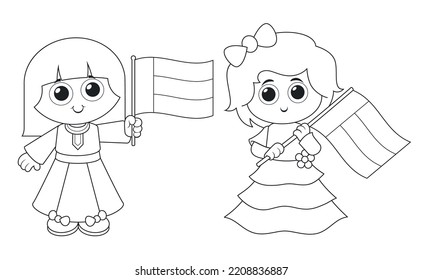 United Arab Emirates ( UAE ) National and flag Day Celebration , coloring page activity for kids