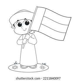 United Arab Emirates ( UAE ) National And Flag Day Celebration , Coloring Page Activity For Kids
