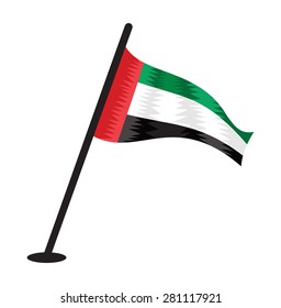 united arab emirates vector flag