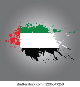United Arab Emirates Vector paint stain